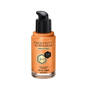 MAX FACTOR presenta su base Facefinity 3 en 1, un innovador producto que fusiona prebase, corrector y maquillaje en una sola fórmula, ideal para lograr un acabado profesional y duradero. Su composición ha sido optimizada para ofrecer mayor defensa contra factores ambientales como la contaminación y la luz azul. Equipado con la tecnología Flexi-hold, este maquillaje garantiza una alta cobertura con un efecto mate que se siente ligero y cómodo por más de 30 horas. Es completamente vegano, resistente al agua, al sudor y libre de aceites, además, su envase está elaborado con materiales reciclados. La prebase crea una superficie uniforme y ayuda a mantener el maquillaje intacto, mientras que el corrector actúa eficazmente para disimular imperfecciones y minimizar la apariencia de los poros. También incluye un factor de protección solar SPF 20, resguardando así tu piel de los daños solares. ¡Te va a sorprender el acabado!