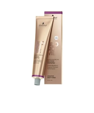 BLONDME blonde toning #blue steel de SCHWARZKOPF es un tinte diseñado para realzar los cabellos rubios y neutralizar los tonos cálidos indeseados. Su textura gel-crema es cómoda y sencilla de aplicar, ya sea con el envase dispensador o con una brocha. Beneficios: con este producto, podrás eliminar los tonos oro-cobre no deseados y resaltar los reflejos arena.