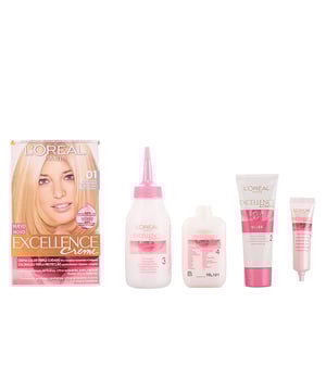 EXCELLENCE CREME # 8 hellblond von LOréal ist eine dauerhaft haltbare Haarfarbe mit hoher Deckkraft. Diese spezielle Creme sorgt für eine vollständige Abdeckung von grauem Haar und ein gleichmäßiges, lebendiges Farbergebnis. Ihre innovative Formel bietet Schutz und Pflege während des gesamten Färbeprozesses, wodurch das Haar ein strahlendes, natürliches und geschmeidiges Finish erhält. Mit wertvollen Inhaltsstoffen wie Prokeratin, Ceramid und Kollagen wird das Haar gestärkt, geschützt und revitalisiert, dies hilft, Trockenheit zu vermeiden und sorgt für Flexibilität und Strapazierfähigkeit. Das Produkt ist in verschiedenen Farbtönen erhältlich und enthält alle notwendigen Komponenten für das Färben zu Hause: eine 72 ml Farbcreme, einen 44 ml Pflegebalsam, ein 12 ml Schutzserum und einen Applikator-Kamm. Es ist geeignet für alle Haartypen.