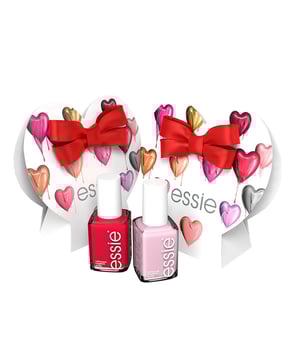 Lote de Esmaltes ESSIE para San Valentín. Encuentra el regalo ideal para este San Valentín con un exclusivo cofre de Essie que incluye dos esmaltes de tamaño estándar en tonos clásicos, perfectos para cualquier ocasión. Mademoiselle, un delicado rosa claro que brinda un acabado de uñas limpias, y Forever Yummy, un rojo intenso adecuado para cualquier evento. ¡Logra una manicura impecable desde casa con el nuevo cofre de Essie!