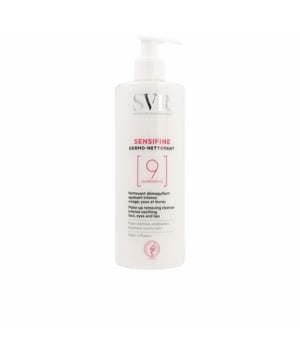 Experience the ultimate in skin comfort with SVR Sensifine Soothing Ultra-Gentle Cleansing Milk. This 400ml cleanser is specially formulated for sensitive skin, gently removing makeup from the eyes, face, and lips without irritation. Its soothing formula ensures a clean and refreshed complexion, leaving your skin feeling balanced and soft. Ideal for daily use, simply apply with your fingertips and gently massage before dabbing off with a cotton pad. Enjoy a calming cleansing experience that pampers your skin.