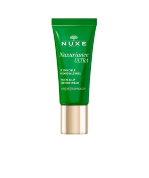 NUXURIANCE® ULTRA Contorno de Ojos y Labios de NUXE  Este tratamiento está diseñado para el contorno de ojos y labios, y se enfoca en corregir los signos de la edad, especialmente las arrugas de expresión en estas áreas, logrando una piel visiblemente más joven. Su TECNOLOGÍA ALFA [3R] actúa para Revitalizar, Regenerar y Renovar la piel.  Beneficios: Con el uso continuo, este tratamiento disminuye la apariencia de ojeras en un 36 % y el volumen de las bolsas en un 22 %. Además, redefine y alisa el contorno de los labios. El 87 % de las mujeres notan una reducción en las arrugas marcadas de las patas de gallo, así como en el entrecejo y la zona alrededor de la boca. Ofrece una eficacia antienvejecimiento global, todo ello combinado con una experiencia sensorial única, gracias a su fragancia elegante y delicada, asegurando así una tolerancia óptima en estas áreas frágiles.  La fórmula es vegana y está compuesta por un 98 % de ingredientes de origen natural, respaldada por 3 patentes de NUXE.