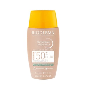 PHOTODERM NUDE SPF50+ de BIODERMA . Protector solar 100% mineral para pieles mixtas y grasas. Proporciona una protección muy alta frente a los rayos UVA/UVB 100% mineral. Proporciona 8 horas de control de la grasa gracias a sus polvos absorbentes. Unifica la tez y realza la luminosidad con un efecto piel desnuda. Reduce las imperfecciones día tras día. Textura ultraligera, aplicación sedosa, acabado empolvado que se funde perfectamente con la piel. - Muy buena tolerancia - No comedogénico - Muy resistente al agua - Disponible en 3 tonos