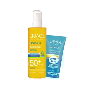 Bariésun combina un complejo de filtros de muy alto rendimiento y dos patentes dermatológicas para proteger la piel, prevenir el daño celular y el fotoenvejecimiento causado por los rayos UVA y UVB y la luz azul.&nbsp,Este spray de muy alta protección con una textura ligera y agradablemente perfumada garantiza un acabado invisible&nbsp, cada vez que se aplica. Este producto de protección solar proporciona una alta seguridad y una alta tolerancia.&nbsp,Previene el daño celular y el fotoenvejecimiento&nbsp,La tecnología Skin Shield desarrollada por nuestros laboratorios combina el Agua Termal de Uriage, un activo único que ayuda a proteger el ADN, y la patente [TELOMERES PROTECT], que previene el daño celular y el fotoenvejecimiento causado por los rayos UV y la luz azul.&nbsp, &nbsp,Optimiza la fotoprotecciónLa patente [BARIESUN] forma una película protectora sobre la piel para ayudar a limitar la penetración de los filtros UV en la superficie de la epidermis y optimizar la fotoprotección&nbsp,Previene la sequedad de la pielEnriquecido con Aquaspongines y vitamina E, el spray proporciona una protección intensa contra la sequedad y tiene una acción antioxidanteUn compromiso con el planeta:Se han realizado estudios&nbsp, directamente en el arrecife de coral, junto con estudios sobre el plancton marino, en colaboración con unidades de investigación de Francia y Nueva Caledonia, para demostrar la seguridad de los productos Bariésun en los océanos. Bariésun respeta los corales y los océanos.Los Laboratorios Dermatológicos Uriage también son miembros del 1% for the Planet, un compromiso ético para apoyar a las ONG que trabajan por el medio ambiente, donando el 1%&nbsp, de los beneficios de Bariésun en todo el mundo.Envase de diseño ecológicoFrasco reciclable