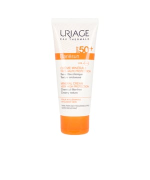 La crema mineral SPF50+ BARIÉSUN de URIAGE ofrece una efectiva protección frente al daño celular y al fotoenvejecimiento. Su innovadora tecnología Skin Shield, desarrollada en nuestros laboratorios, combina Agua Termal de Uriage, un activo singular que ayuda a proteger el ADN, con la patente [TELOMERES PROTECT], que actúa como barrera contra el daño celular y los efectos nocivos de los rayos UV y la luz azul.   Además, optimiza la fotoprotección gracias a la patente [BARIESUN], que crea una película protectora en la piel, limitando la penetración de los filtros UV en la superficie de la epidermis. También combate la sequedad cutánea, ya que está enriquecida con Aquaspongines y vitamina E, proporcionando una hidratación intensa y ofreciendo propiedades antioxidantes.  Desde un enfoque ecologista, hemos llevado a cabo investigaciones en arrecifes de coral y estudios sobre el plancton marino, trabajando en colaboración con instituciones de investigación en Francia y Nueva Caledonia, para garantizar la seguridad de los productos Bariésun en el medio océano. Bariésun respeta tanto a los corales como a los océanos. Los Laboratorios Dermatológicos Uriage forman parte del 1% For the Planet, un compromiso ético que consiste en apoyar a ONG dedicadas a la protección del medio ambiente, donando el 1% de los beneficios generados por Bariésun a nivel mundial.