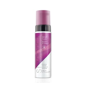 Mousse autobronceador Berry Sorbet de ST.TROPEZ  Este autobronceador de origen natural y de larga duración presenta una nueva variante con un aroma refrescante a frutas del bosque, además de sutiles matices de rosa y vainilla. Su fórmula, enriquecida con Vitamina E, mantiene la hidratación y promueve una piel más saludable. La mousse es sencilla de aplicar, no deja marcas y se adapta perfectamente a tu tono cutáneo, brindando un bronceado radiante y dorado.   Con una textura ligera y que no resulta pegajosa, este producto incluye jojoba hidratante y otros ingredientes activos. Este mousse galardonado asegura que tu bronceado perdure hasta 10 días y se desvanezca de manera uniforme. Para lograr una aplicación ideal, se recomienda el uso del guante aplicador Luxe. Tras 4 a 8 horas, tu bronceado se habrá desarrollado, permitiéndote lucir espectacular durante toda la semana. Es perfecto incluso para quienes son nuevos en el uso de autobronceadores. Resultados confiables siempre garantizados.