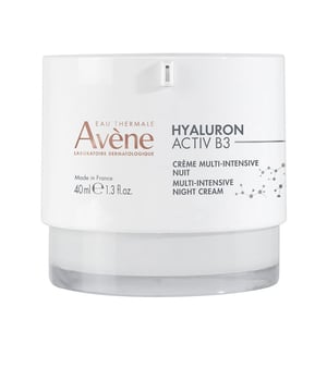 Experience the power of Avène Hyaluron Activ B3 Multi-Intensive Night Cream, a premium skincare solution targeting aging signs. With retinal, pure hyaluronic acid, Haritaki extract, and niacinamide, this cream enhances skin smoothness and firmness overnight. Wake up to revitalized skin that feels softer and visibly reduces wrinkles in just two weeks. Its non-greasy texture and delicate scent provide comfort without oily residue. With 97% natural ingredients, this cream suits all skin types, including sensitive skin. Apply two pumps to your face, neck, and chest for best results.