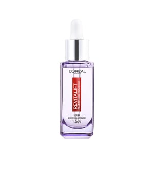 ANTI-AGING-GESICHTSPFLEGE MIT HYALURONSÄURE Die Haut wirkt sofort frischer, geschmeidiger und strahlender. Unser innovatives Serum mit 1,5 % reiner Hyaluronsäure spendet intensive Feuchtigkeit, was zu einer volleren, elastischeren und jugendlicheren Haut führt. Es wurde entwickelt, um eine außergewöhnliche Wirkung gegen Falten zu erzielen: geeignet für alle Hauttypen, sorgt für schnelle Aufnahme und hinterlässt ein nicht fettendes Finish. Reine Hyaluronsäure in der Formel Die spezielle Zusammensetzung beinhaltet 0,5 % Makro-Hyaluronsäure, die das bis zu 1000-fache ihres Eigengewichts an Wasser binden kann, sowie 1 % Mikro-Hyaluronsäure, die in die oberen Hautschichten eindringt und hilft, Falten sichtbar zu mindern. Geeignet für jeden Hauttyp Das Revitalift Filler Serum passt optimal zu sämtlichen Hauttypen. Zudem ist die Textur leicht und zieht schnell in die Haut ein, wodurch ein fettfreies Gefühl hinterlassen wird.