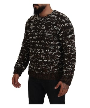 Marca: DOLCE & GABBANA  
Modelo: FATTO A MANO  
Estilo: Suéter de cuello redondo  
Color: Bronce marrón  
Detalles del logo  
Hecho en Italia  
Material: 45% Lana 20% Nailon 15% Poliéster 10% Acrílico 10% Alpaca  
Género: Hombre  