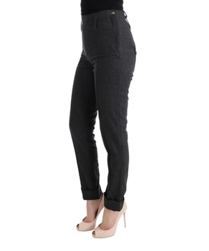 Merk: Ermanno Scervino
  Conditie: Gloednieuw met labels
  Kleur: Grijs
  Stijl: Casual skinny broek
  Gemaakt in Italie
  Materiaal: 79% Scheerwol 19% PA 2% Elastaan