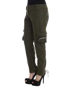 Merk: Ermanno Scervino
  Conditie: Gloednieuw met tags
  Kleur: Groen
  Stijl: Cargo broek
  Vervaardigd in Italie
  Materiaal: 98% Katoen 2% Elastaan
  Geslacht: Vrouwen