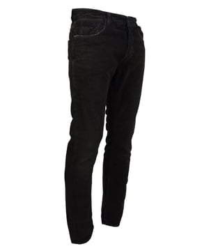 Brand: C&#8217;N&#8217;C COSTUME NATIONAL
  Style: Casual Jeans
  Color: Gray
  Material: 100% Cotton
  Design: Corduroy Denim
  Logo Details
  Made in Italy