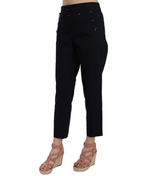 Wunderschone Dolce & Gabbana Hose mit Knopfverschluss.
  Material: 100% Baumwolle.
  Farbe: Schwarz.
  Hosenzelt: Knopfverschluss.
  Logo.
  Details.
  Hergestellt in Italien.