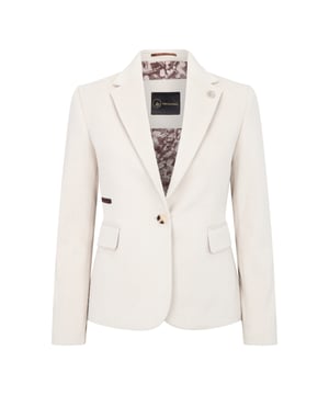Step into timeless elegance with this women's cream blazer, crafted from a premium wool blend tweed. Featuring a sophisticated herringbone pattern, the fabric offers warmth, durability, and a soft, luxurious texture. Expertly tailored to flatter the feminine silhouette, the blazer deliver a polished look that transitions seamlessly from the office to social occasions. The cream tone adds a fresh, versatile touch to your wardrobe.
Premium Wool Blend Fabric: 40% Acrylic, 35% Polyester, 15% Cotton, 10% Wool for warmth, texture, and durability
Elegant Herringbone Pattern: Adds classic charm and depth to the cream tweed fabric
Tailored Fit: Designed to flatter and provide a clean, structured silhouette
Versatile Styling: Perfect for business settings, special occasions, or elevated everyday wear