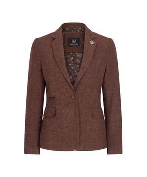 Add timeless charm to your wardrobe with this elegant Women’s Rust Brown Blazer. Designed with classic vintage-inspired elements, the blazer includes a stylish notch lapel, single-button fastening, and decorative pockets. Crafted from a premium wool blend in a sophisticated Rust Brown hue, this set offers a flattering tailored fit and can be worn together or styled separately for multiple outfit options. Ideal for both formal and smart casual occasions, this versatile ensemble combines comfort, elegance, and traditional style.
Elegant Rust Brown Colour: Sophisticated tone that complements various outfits and occasions
Tailored Fit: Designed to flatter the figure while ensuring comfort throughout the day
High-Quality Fabric: Blended with wool for warmth and durability with a soft finish