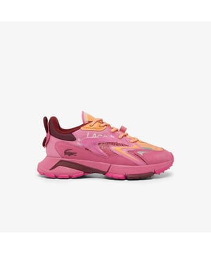 Women's Lacoste L003 Neo Tech Sneakers- Premium mixed upper including canvas  nylon  leather and mesh- Heel lacing detail inspired by the original L003- Lacoste Active branding printed on centre panel- Textured  robust  high-grip rubber outsole- Signature crocodile printed on tongue and heel counter- Ref: 48SFA0087AJ8