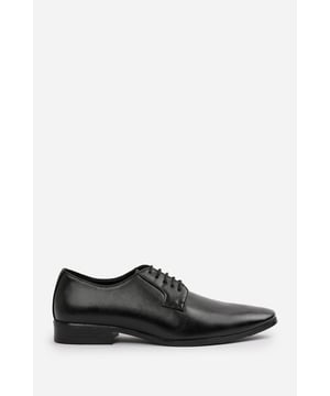 Upgrade your formal footwear with these classic derby shoes for men. Designed in high-quality faux leather, they offer a clean, sophisticated look ideal for office wear, weddings, and smart-casual occasions. With timeless appeal and modern comfort, these lace-up dress shoes are a must-have in every gentleman’s wardrobe.

Key Features:
• Durable faux leather upper with a smooth, polished finish
• Classic derby lace-up design for a versatile fit
• Cushioned insole for superior all-day comfort
• Sleek almond toe for a refined, formal silhouette
• Slip-resistant rubber sole for enhanced grip and stability
