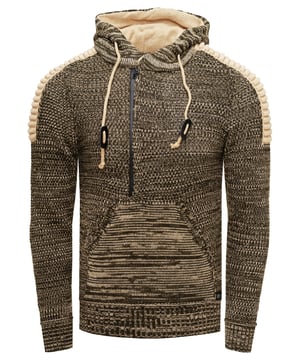 Rusty Neal Herren Strick-Pullover
 
Passform: Casual Fit
Material: 70% Polyacryl, 30% Baumwolle
Gewicht: 500 gr
Herstellungsland: Türkei
Webart: Grobstrick
Kragenform: Kapuze
 
ZUFRIEDENHEITSGARANTIE: Bei uns kaufen Sie ohne Risiko, da wir unbegründete Rückgaben akzeptieren und zeitlich die Rückzahlung Erstatten. Unsere Firmenphilosophie lautet nach wie vor: "Der Kunde ist König" unser Anliegen ist es zu jeder Zeit den bestmöglichen Service zu bieten mit Firmensitz: Deutschland
HERSTELLUNG/PRODUKTION: Als Gründer wie auch Hersteller, Designen und Produzieren wir unsere Produkte als Familienunternehmen von A-Z autonom, daher können wir Qualität garantieren wie auch ein optimales Preis-Leistungs-Verhältnis. Hergestellt unter fairen Arbeitsbedingungen mit hochwertigen Materialien welche schonend verarbeitet wurden (kein Chemiegeruch). Zeitloses Design aus dem Herkunftsland: Türkei
PASSFORM: Angefertigt aus qualitativ hochwertiger wie auch anschmiegsamer Baumwollmischung, garantiert dieser Pullover einen absolut bequemen Sitz mit Wohlfühlfaktor. Unser Model trägt bei einer Körpergröße von 1,85 m und einem Gewicht über 80 kg die Größe: M (Medium). An den Europäischen Markt angepasst bieten wir diesen Pullover in folgender Passform an: Casual Fit
ANLASS: Für die kalte Jahreszeit ist dieser Strickpullover sehr warm und bequem zu tragen, KEIN KRATZEN durch hochwertige Materialien und Verarbeitung, das zeitlose und doch Moderne Design garantiert einen Stilvollen Auftritt, ob im Büro oder Business Meetings wie auch Casual am Nachmittag oder als toller Akzent auf Partys oder anderen Veranstaltungen.
MASCHINENWÄSCHE: Durch die hochwertige Verarbeitung der Materialien treten nach der Wäsche keine Farbverluste auf, auch das Einlaufen des Pullovers ist kein Thema mehr! Qualität die sich auch nach unzähligen Waschgängen gewaschen hat!
 
