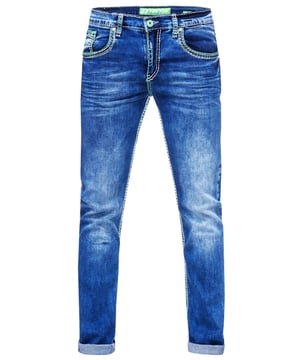 Rusty Neal Herren Jeans-Hose
 
Passform: Regular Fit
Material: 98% Baumwolle, 2% Elastan (STRETCH)
Gewicht: 700 gr
Herstellungsland: Türkei
 
ZUFRIEDENHEITSGARANTIE: Bei uns kaufen Sie ohne Risiko, da wir unbegründete Rückgaben akzeptieren und zeitlich die Rückzahlung Erstatten. Unsere Firmenphilosophie lautet nach wie vor: "Der Kunde ist König" unser Anliegen ist es zu jeder Zeit den bestmöglichen Service zu bieten mit Firmensitz: Deutschland
HERSTELLUNG/PRODUKTION: Als Gründer wie auch Hersteller, Designen und Produzieren wir unsere Produkte als Familienunternehmen von A-Z autonom, daher können wir Qualität garantieren wie auch ein optimales Preis-Leistungs-Verhältnis. Hergestellt unter fairen Arbeitsbedingungen mit hochwertigen Materialien welche schonend verarbeitet wurden (kein Chemiegeruch). Zeitloses Design aus dem Herkunftsland: Türkei
PASSFORM: Angefertigt aus qualitativ hochwertiger wie auch anschmiegsamer Baumwollmischung, garantiert diese Jeans einen absolut bequemen Sitz mit Wohlfühlfaktor. Unser Model trägt bei einer Körpergröße von 1,85 m und einem Gewicht über 80 kg die Größe: 32/32 (Länge:32/ Weite:32). An den Europäischen Markt angepasst bieten wir diese Jeans in folgender Passform an: Regular Fit
ANLASS: Ob Frühling/ Sommer oder Herbst/ Winter diese Jeans ist als Allrounder stets angenehm zu tragen, kein Kratzen durch hochwertige Materialien und Verarbeitung, das zeitlose und doch Moderne Design garantiert einen Stilvollen Auftritt, ob im Büro oder Business Meetings wie auch Casual am Nachmittag oder als toller Akzent auf Partys oder anderen Veranstaltungen.
MASCHINENWÄSCHE: Durch die hochwertige Verarbeitung der Materialien treten nach der Wäsche keine Farbverluste auf, auch das Einlaufen der Jeans ist kein Thema mehr! Qualität die sich auch nach unzähligen Waschgängen gewaschen hat!
 