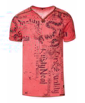 Rusty Neal Herren T-Shirt
 
Passform: Regular Fit
Material: 100% Baumwolle
Gewicht: 250 gr
Herstellungsland: Türkei
Kragenform: V-Neck
 
ZUFRIEDENHEITSGARANTIE: Bei uns kaufen Sie ohne Risiko, da wir unbegründete Rückgaben akzeptieren und zeitlich die Rückzahlung Erstatten. Unsere Firmenphilosophie lautet nach wie vor: "Der Kunde ist König" unser Anliegen ist es zu jeder Zeit den bestmöglichen Service zu bieten mit Firmensitz: Deutschland
HERSTELLUNG/PRODUKTION: Als Gründer wie auch Hersteller, Designen und Produzieren wir unsere Produkte als Familienunternehmen von A-Z autonom, daher können wir Qualität garantieren wie auch ein optimales Preis-Leistungs-Verhältnis. Hergestellt unter fairen Arbeitsbedingungen mit hochwertigen Materialien welche schonend verarbeitet wurden (kein Chemiegeruch). Zeitloses Design aus dem Herkunftsland: Türkei
PASSFORM: Angefertigt aus qualitativ hochwertiger wie auch anschmiegsamer Baumwollmischung, garantieren wir einen absolut bequemen Sitz mit Wohlfühlfaktor. Unser Model trägt bei einer Körpergröße von 1,85 m und einem Gewicht über 80 kg die Größe: M (Medium). An den Europäischen Markt angepasst bieten wir dieses T-Shirt in folgender Passform an: Regular Fit
ANLASS: Ob Frühling/ Sommer oder Herbst/ Winter dieses T-Shirt ist als Allrounder stets angenehm zu tragen, KEIN KRATZEN durch hochwertige Materialien und Verarbeitung, das zeitlose und doch Moderne Design garantiert einen Stilvollen Auftritt, ob im Büro oder auch Casual am Nachmittag, als toller Akzent auf Partys und anderen Veranstaltungen.
MASCHINENWÄSCHE: Durch die hochwertige Verarbeitung der Materialien treten nach der Wäsche keine Farbverluste auf, auch das Einlaufen des T-Shirts ist kein Thema mehr! Qualität die sich auch nach unzähligen Waschgängen gewaschen hat!
 