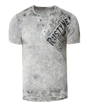 Rusty Neal Herren T-Shirt
 
Passform: Regular Fit
Material: 100% Baumwolle
Gewicht: 250 gr
Herstellungsland: Türkei
Kragenform: Rundhals
 
ZUFRIEDENHEITSGARANTIE: Bei uns kaufen Sie ohne Risiko, da wir unbegründete Rückgaben akzeptieren und zeitlich die Rückzahlung Erstatten. Unsere Firmenphilosophie lautet nach wie vor: "Der Kunde ist König" unser Anliegen ist es zu jeder Zeit den bestmöglichen Service zu bieten mit Firmensitz: Deutschland
HERSTELLUNG/PRODUKTION: Als Gründer wie auch Hersteller, Designen und Produzieren wir unsere Produkte als Familienunternehmen von A-Z autonom, daher können wir Qualität garantieren wie auch ein optimales Preis-Leistungs-Verhältnis. Hergestellt unter fairen Arbeitsbedingungen mit hochwertigen Materialien welche schonend verarbeitet wurden (kein Chemiegeruch). Zeitloses Design aus dem Herkunftsland: Türkei
PASSFORM: Angefertigt aus qualitativ hochwertiger wie auch anschmiegsamer Baumwollmischung, garantieren wir einen absolut bequemen Sitz mit Wohlfühlfaktor. Unser Model trägt bei einer Körpergröße von 1,85 m und einem Gewicht über 80 kg die Größe: M (Medium). An den Europäischen Markt angepasst bieten wir dieses T-Shirt in folgender Passform an: Regular Fit
ANLASS: Ob Frühling/ Sommer oder Herbst/ Winter dieses T-Shirt ist als Allrounder stets angenehm zu tragen, KEIN KRATZEN durch hochwertige Materialien und Verarbeitung, das zeitlose und doch Moderne Design garantiert einen Stilvollen Auftritt, ob im Büro oder auch Casual am Nachmittag, als toller Akzent auf Partys und anderen Veranstaltungen.
MASCHINENWÄSCHE: Durch die hochwertige Verarbeitung der Materialien treten nach der Wäsche keine Farbverluste auf, auch das Einlaufen des T-Shirts ist kein Thema mehr! Qualität die sich auch nach unzähligen Waschgängen gewaschen hat!
 