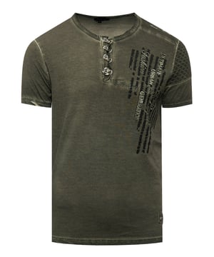 Rusty Neal Herren T-Shirt
 
Passform: Regular Fit
Material: 100% Baumwolle
Gewicht: 250 gr
Herstellungsland: Türkei
Kragenform: Rundhals
 
ZUFRIEDENHEITSGARANTIE: Bei uns kaufen Sie ohne Risiko, da wir unbegründete Rückgaben akzeptieren und zeitlich die Rückzahlung Erstatten. Unsere Firmenphilosophie lautet nach wie vor: "Der Kunde ist König" unser Anliegen ist es zu jeder Zeit den bestmöglichen Service zu bieten mit Firmensitz: Deutschland
HERSTELLUNG/PRODUKTION: Als Gründer wie auch Hersteller, Designen und Produzieren wir unsere Produkte als Familienunternehmen von A-Z autonom, daher können wir Qualität garantieren wie auch ein optimales Preis-Leistungs-Verhältnis. Hergestellt unter fairen Arbeitsbedingungen mit hochwertigen Materialien welche schonend verarbeitet wurden (kein Chemiegeruch). Zeitloses Design aus dem Herkunftsland: Türkei
PASSFORM: Angefertigt aus qualitativ hochwertiger wie auch anschmiegsamer Baumwollmischung, garantieren wir einen absolut bequemen Sitz mit Wohlfühlfaktor. Unser Model trägt bei einer Körpergröße von 1,85 m und einem Gewicht über 80 kg die Größe: M (Medium). An den Europäischen Markt angepasst bieten wir dieses T-Shirt in folgender Passform an: Regular Fit
ANLASS: Ob Frühling/ Sommer oder Herbst/ Winter dieses T-Shirt ist als Allrounder stets angenehm zu tragen, KEIN KRATZEN durch hochwertige Materialien und Verarbeitung, das zeitlose und doch Moderne Design garantiert einen Stilvollen Auftritt, ob im Büro oder auch Casual am Nachmittag, als toller Akzent auf Partys und anderen Veranstaltungen.
MASCHINENWÄSCHE: Durch die hochwertige Verarbeitung der Materialien treten nach der Wäsche keine Farbverluste auf, auch das Einlaufen des T-Shirts ist kein Thema mehr! Qualität die sich auch nach unzähligen Waschgängen gewaschen hat!
 
