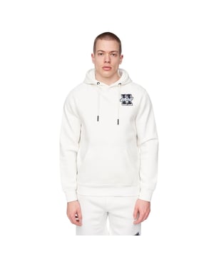 Materialzusammensetzung (%): 65% Baumwolle, 35% Polyester. Gewebe: Weiche Haptik. Design:  Flockdruck, Logo, Aufschrift. Kapuzenmerkmale: mit Kordelzug, angenähte Kapuze. Saum: Anliegend. Gewebetechnik: Beflockt. Bündchen: Anliegend. Mit Kapuze. Langärmlig. Gewebtes Etikett. Taschenart: 1 Kängurutasche. Zum Überziehen.