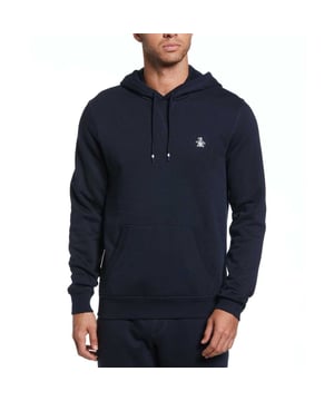 85% katoen, 15% polyester. Stof: Vlies. Ontwerp: Logo, eenvoudig. Eigenschappen capuchon: Trekkoord, Opgenaaid. Hem: Ribben. Stoftechnologie: Zacht. Halslijn: Kapitein. Mouwtype: Met lange mouwen. Manchet: Ribbel. Zakken: 1 Kangoeroezak. Bevestiging: Trek aan de achterkant. S: 38 in. M: 40 in. L: 44 in. XL: 48 in. XXL: 52 in.