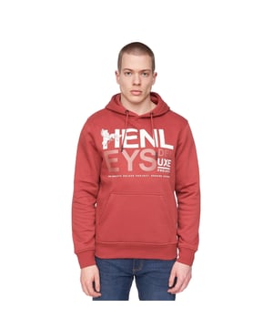 Materialzusammensetzung (%): 65% Baumwolle, 35% Polyester. Gewebe: angerautes Material, Weiche Haptik. Design: Logo, bedruckt, Aufschrift. Zum Überziehen. Gewebtes Etikett. Taschenart: 1 Kängurutasche. Kapuzenmerkmale: mit Kordelzug, angenähte Kapuze. Bündchen: Anliegend. Saum: Anliegend. Mit Kapuze. Langärmlig.
