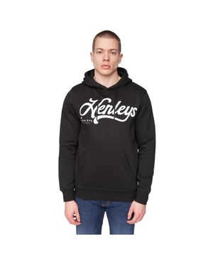 Materialzusammensetzung (%): 65% Baumwolle, 35% Polyester. Gewebe: Weiche Haptik. Design:  Flockdruck, Logo. Kapuzenmerkmale: mit Kordelzug, angenähte Kapuze. Saum: Anliegend. Bündchen: Anliegend. Mit Kapuze. Langärmlig. Gewebtes Etikett. Taschenart: 1 Kängurutasche. Zum Überziehen.