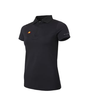 88% Polyester, 12% Elastan. Gewebetechnik: Antibakteriell, Feuchtigkeitsabweisend. Design: Logo. Abzeichen. Passform: Standardgröße. Mit Kragen, Jerseyware, gerippt, Reißverschluss. Eingesetzt, Kurzärmlig.