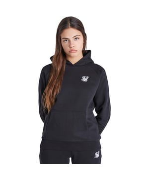 80% Katoen, 20% Polyester. Stof: Zachte aanraking. Ontwerp: Geborduurd logo. Hem: Ribben. Mouwsoort: Extra lang, Raglan. Halslijn: Kapitein. Manchet: Ribbel. Zakken: 1 Kangoeroezak. Bevestiging: Trek aan de achterkant. 15 jaar: 35 in. 13-14 jaar: 33,5 in.