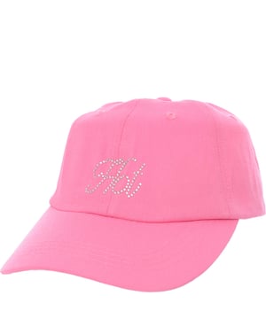 Step into the spotlight with the Jockey Hot Rhinestone Pink cap from New Girl Order, a dazzling addition to any lifestyle wardrobe. Crafted from a blend of cotton and viscose, this single-sized brooch fit cap boasts a curved visor, breathable ventilation eyelets, and an adjustable strap for the perfect fit. The cap's design is elevated with sparkling studs and rich textures, making it a statement piece that's both stylish and functional. Whether you're out on the town or enjoying a casual day, this cap is sure to turn heads and keep you in comfort.. Main: 100% Cotton