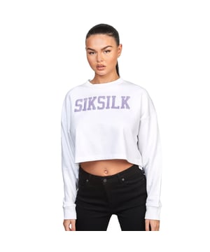 80% Katoen, 20% Polyester. Stof: Zachte aanraking. Ontwerp: Geborduurd logo. Hals: Crew Neck. Mouwtype: Met lange mouwen. Lus terug. Bevestiging: Trek aan de achterkant. 6 VK: 30 in. 8 UK: 32 in.