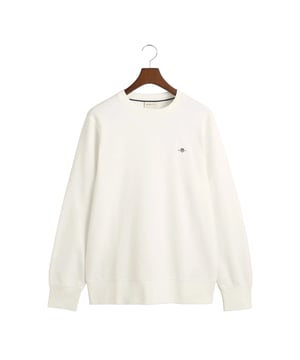Baumwollmischung. Gewebe: Fleece, Trikot, Weiche Haptik. Design: Gesticktes Logo, Unifarben. Saum: gerippt. Rundhalsausschnitt, gerippt. Langärmlig. Bündchen: gerippt. Passform: Regulär. Zum Überziehen. XL: 121,92 cm.