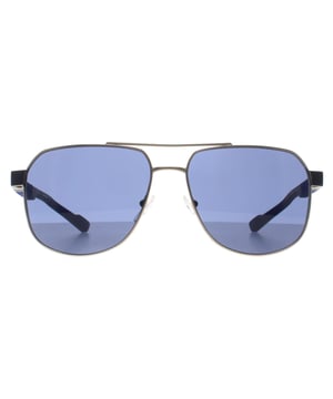 Calvin Klein Aviator Mens Gold Blue CK23103S  Sunglasses is a sharp and angular frame that makes a bold fashion statement. Designed with Calvin Klein's signature aesthetic, it combines clean lines and contemporary styling to create a unique and versatile piece. The frame is lightweight yet sturdy, and its refined construction ensures a secure and comfortable fit, perfect for individuals who prefer an edgier, more fashion-forward look.