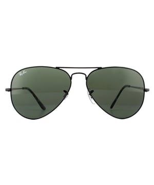Ray-Ban Sunglasses Aviator Metal II RB3689 914831 Black Green are an update of the classic Aviator. The 3689 are almost identical to the 3025 Aviator, but with new flat temples. The legendary Aviator is characterised by the iconic teardrop shaped lenses and double bridge. Plastic temple tips and adjustable nose pads ensure comfort and this model is available in two sizes; small and medium so you are guaranteed to find a pair that are perfect for you!