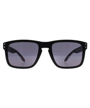 Oakley Square Mens Matte Black Prizm Grey Holbrook  Sunglasses have a retro look in this vintage style designed by snowboarding superstar Shaun White but with the awesome engineering and design that is the Oakley norm. This particular model is taken from the Urban Jungle collection.
