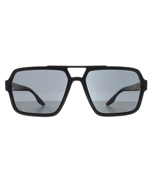 Prada Sport Aviator Mens Black Dark Grey Polarized PS01XS  Sunglasses feature a clean, angular design that adds a sharp, stylish edge to your wardrobe. With their timeless appeal and modern functionality, theyâ€™re the perfect accessory for anyone seeking both elegance and protection.