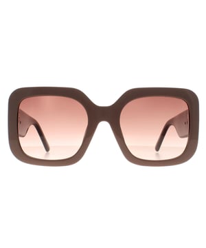 Marc Jacobs Square Womens Beige Gray Brown Gradient MARC 647/S  Sunglasses are a flawless fusion of timeless elegance and contemporary style. Crafted with meticulous attention to detail, these sunglasses feature a sleek and sophisticated design, boasting a classic square frame that exudes confidence and sophistication.
