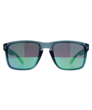 Oakley Square Mens Crystal Black Prizm Jade Holbrook XL  Sunglasses is simply a larger lensed version of the best-selling Holbrook model for extended coverage. They still have a retro look in this vintage style designed by snowboarding superstar Shaun White but with the awesome engineering and design that is the Oakley norm.