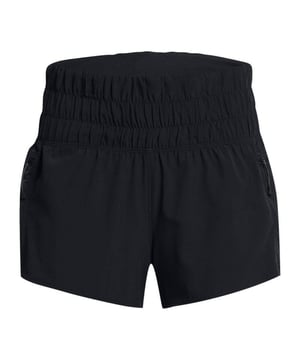 88% Polyester, 12% Elastan. Gewebe: 4-fache Dehnrichtung, gewebter Stoff. Design: Logo, Unifarben. Taschenart: Zwei Seitentaschen, Reißverschluss. Gewebetechnik: Atmungsaktiv, Feuchtigkeitsabweisend, Schnell trocknend, Ultra-Leichtgewicht. Taille: Hochgeschnitten, Gerafft. Mit Innenhose. Passform: Lose.