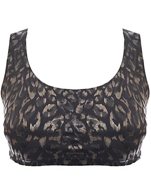 Main: 84% Polyester, Main: 16% Spandex Make a bold statement with the Onzie Mudra Medium Support Sports Bra in a striking metallic animal print. Crafted from a blend of 84% polyester and 16% spandex, this sports bra offers a comfortable and flexible fit. The medium support design is perfect for yoga, pilates, or any moderate-intensity workout, ensuring you stay secure and stylish. The unique metallic animal pattern adds a touch of glamour and edge to your activewear collection, making it a standout piece for any fitness enthusiast. Elevate your workout look with this chic and functional sports bra.
