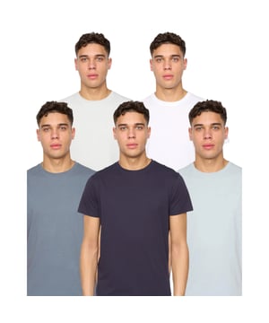 100% Katoen. Ontwerp: Eenvoudig. Hals: Crew Neck. Mouwtype: Korte mouwen. S: 38 in. M: 40 in. L: 42 in. XL: 44 in. XXL: 49 in.