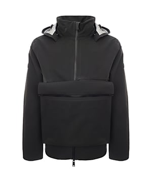 Material: Made with AlphaTauri?s pioneering Taurobran? fabric, which is known for its waterproof and breathable properties. The AlphaTauri OKNEW 2-in-1 Packable Jacket is a versatile and innovative piece of outerwear. Here are some key features:

Material: Made with AlphaTauri?s pioneering Taurobran? fabric, which is known for its waterproof and breathable properties.
Design: This jacket includes a removable hood that can be stored in the collar and a detachable bag on the front that can be unfolded into a larger bag.
Functionality: Fully taped seams and waterproof zip closures ensure you stay dry in wet conditions.
Comfort: Designed for a comfortable fit, making it suitable for various activities and weather conditions.
This jacket is perfect for those who need a reliable and stylish option for unpredictable weather.
