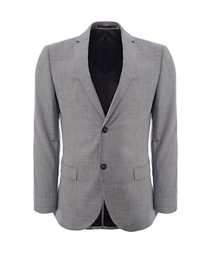 Main: 80% Polyester, Main: 18% Viscose, Main: 2% Elastane. The Bando slim suit jacket in a grey check pattern exudes sophistication with its three-button detail on the sleeve, offering a neat and suave appearance. This stylish piece is perfect for those who appreciate a sharp, tailored look that stands out in a crowd. Whether it's for a business meeting or a special occasion, this jacket is sure to make a statement with its sleek design and modern flair.