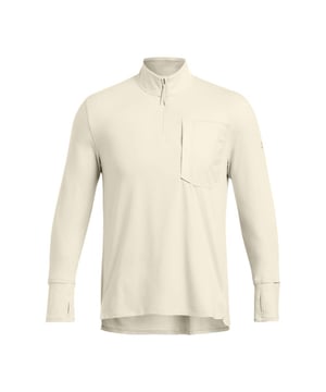 88% Polyester, 12% Elastaan. Stof: Rek, Geweven. Ontwerp: Logo, effen, reflecterend detail. Zakken: 1 borstzak, ritssluiting. Mouwtype: Met lange mouwen. Sluiting: Kwart rits. Hem: Zijwaartse ventilatieopeningen. Halslijn: Staande Kraag. Stoftechnologie: Ademend, Duurzaam, Lichtgewicht, Geurcontrole, Sneldrogend, Zacht. Interne bungee, gestructureerd, ritstrekker. Pasvorm: Gestroomlijnd. S: 37 in. M: 41 in. XL: 48 in. XXL: 52 in.