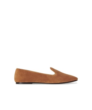 - Composición: 100% cuero de ternera - Interior: Cuero - Plantilla: Cuero - Suela: Cuero - Punta redonda - Plantilla con marca - Efecto de gamuza - Diseño sin cordones - Silueta de zapatilla - Detalles cosidos a mano - Hecho en Italia - Género: MUJERES -