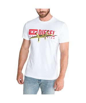 Diesel Men's T-Shirts
Made in Bulgaria
100% Cotton
From Diesel Denim Division
Style Name: T-Diego-BX2
T-Shirt From Diesel brand with Printed graphics
Super soft quality
Short-Sleeve Cotton Tee
High wearing comfort
Crew Neck
Regular Fit
Machine wash