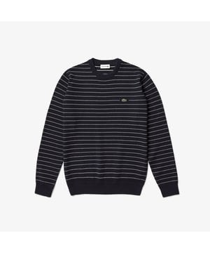 Cotton 100% Honeycomb Knit Ribbed Crew Neck Ribbed Finishes At Wristbands And Bottom of Garment Embroidered Green Crocodile On Chest